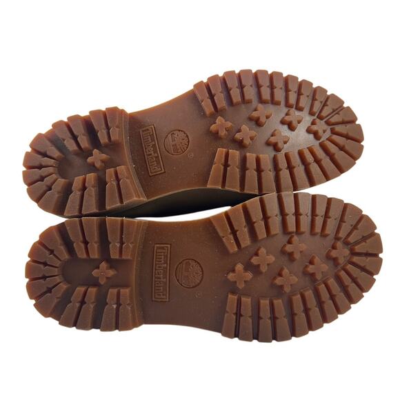 Timberland Roll Top Boots Womens 8.5 Light Brown Nubuck Warm Lined Fleece WP - Picture 8 of 10